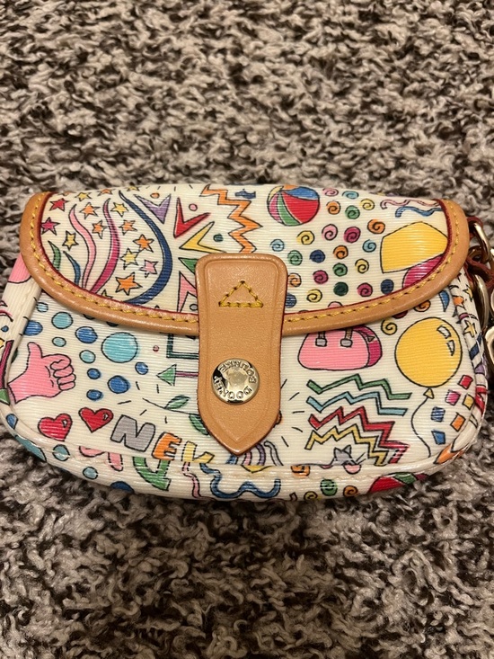 Dooney & Bourke Handbags - Vintage Dooney & Bourke Whimsy Flap Wristlet